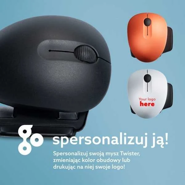 R Go Tools R-GO TWISTER ERGONOMISCHE MAUS - ERGONOMIC Pelė - su laidu/WIRELESS