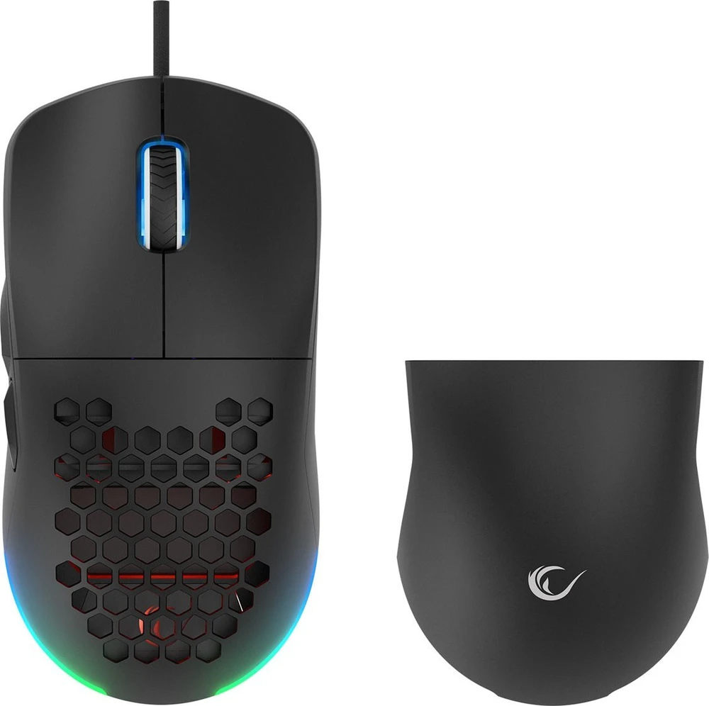 RAMPAGE Pelė su laidu žaidimams 12800DPI BLINK Juodas