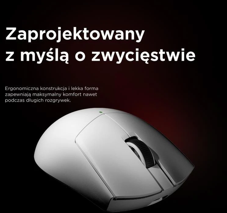 Pelė Myszka žaidimams Rampage Blitz Ultimate belaidė 30000 dpi optinė balta