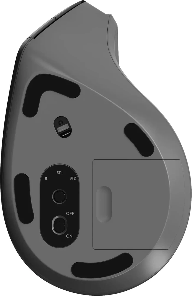 Rapoo EV310M Dunkelgrau belaidė ergonominė pelė