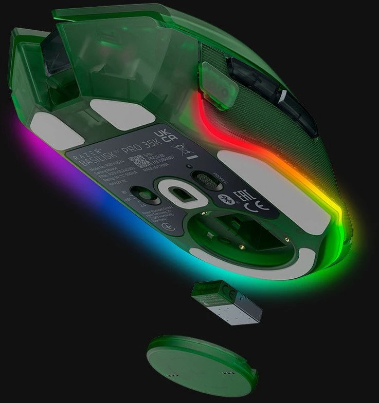 Pelė Myszka žaidimams Razer Basilisk V3 (35K) belaidė 35000 dpi optinė žalia