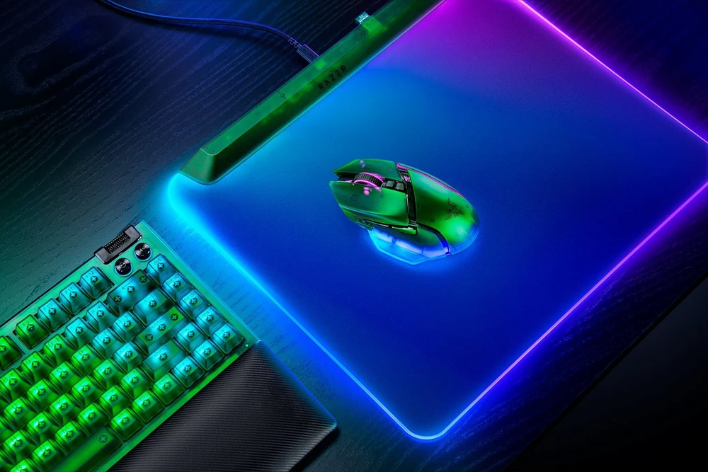 Pelė Myszka žaidimams Razer Basilisk V3 (35K) belaidė 35000 dpi optinė žalia