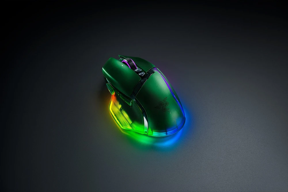 Pelė Myszka žaidimams Razer Basilisk V3 (35K) belaidė 35000 dpi optinė žalia