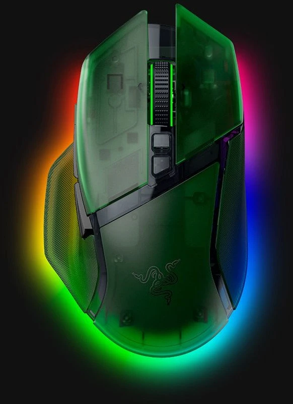 Pelė Myszka žaidimams Razer Basilisk V3 (35K) belaidė 35000 dpi optinė žalia
