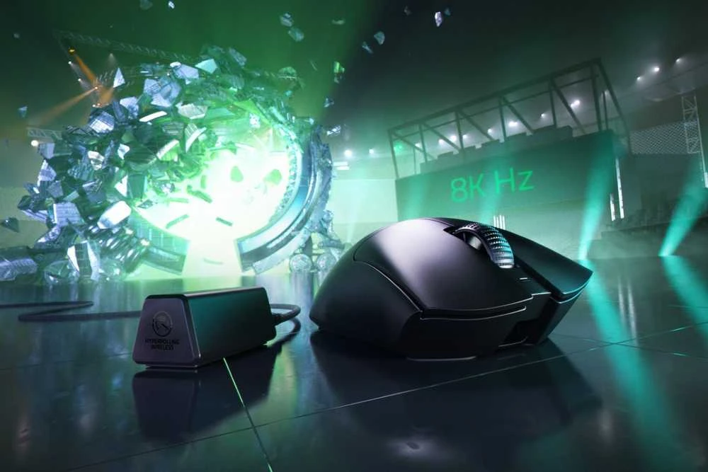 Pelė Myszka žaidimams Razer DeathAdder V3 Pro + HyperPolling Dongle belaidė 30000 dpi optinė juoda