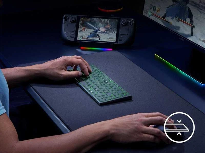 Klaviatūra žaidimams Razer Joro belaidė membraninė su pašvietimu juoda