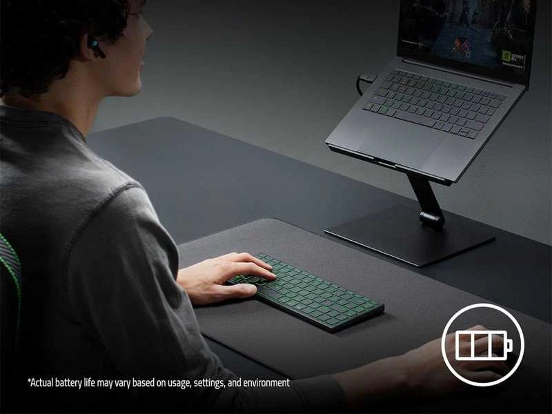 Klaviatūra žaidimams Razer Joro belaidė membraninė su pašvietimu juoda