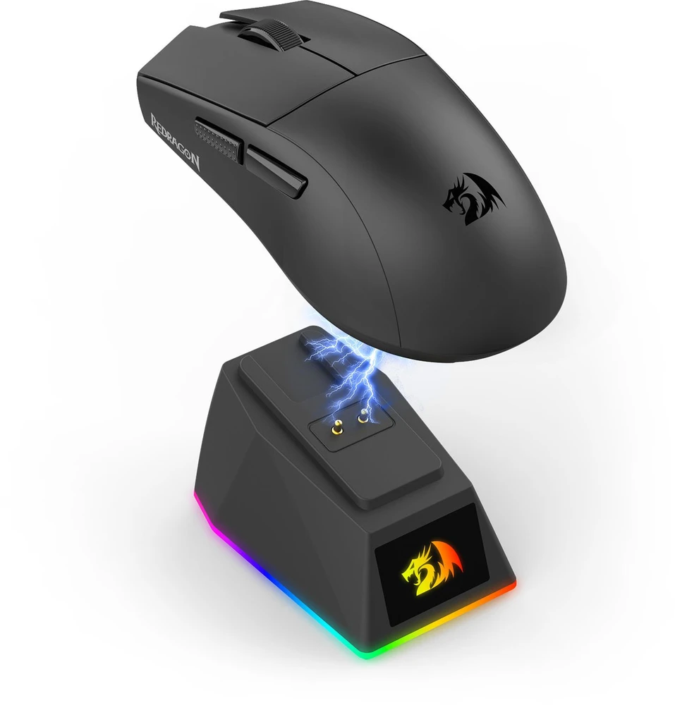 Pelė Myszka žaidimams Redragon K1NG ULTRA M999 belaidė juoda