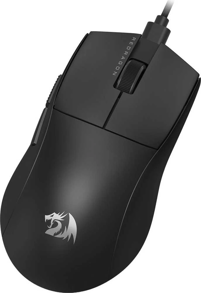 Pelė Myszka žaidimams Redragon M724 su laidu 12400 dpi optinė juoda