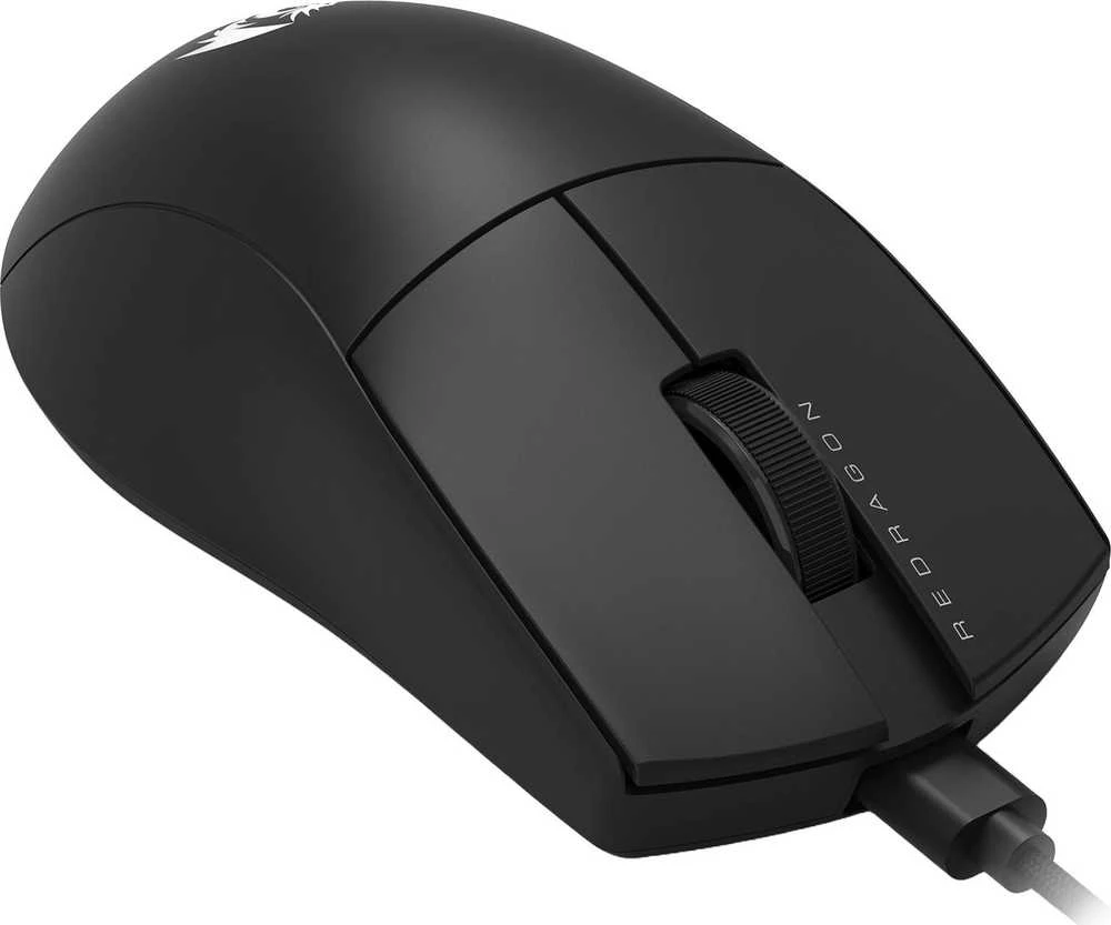 Pelė Myszka žaidimams Redragon M724 su laidu 12400 dpi optinė juoda