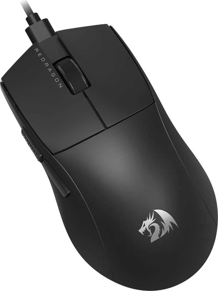 Pelė Myszka žaidimams Redragon M724 su laidu 12400 dpi optinė juoda