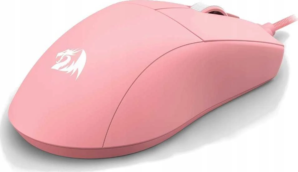 Pelė Myszka žaidimams Redragon M724 su laidu 12400 dpi optinė rožinė