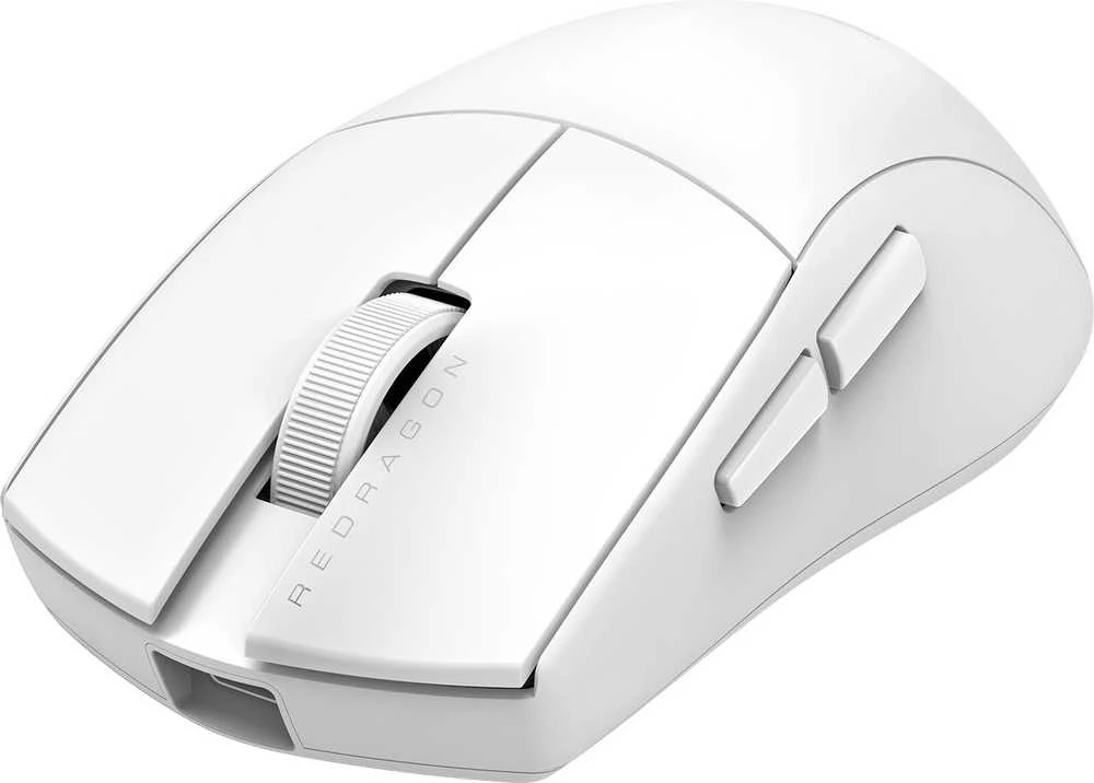 Pelė Myszka žaidimams Redragon K1NG M916W-LIT-1K belaidė 8000 dpi optinė balta