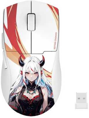 Pelė Myszka žaidimams Redragon M918-AKG-PRO – K1NG PRO MAX 1K belaidė 26000 dpi optinė balta