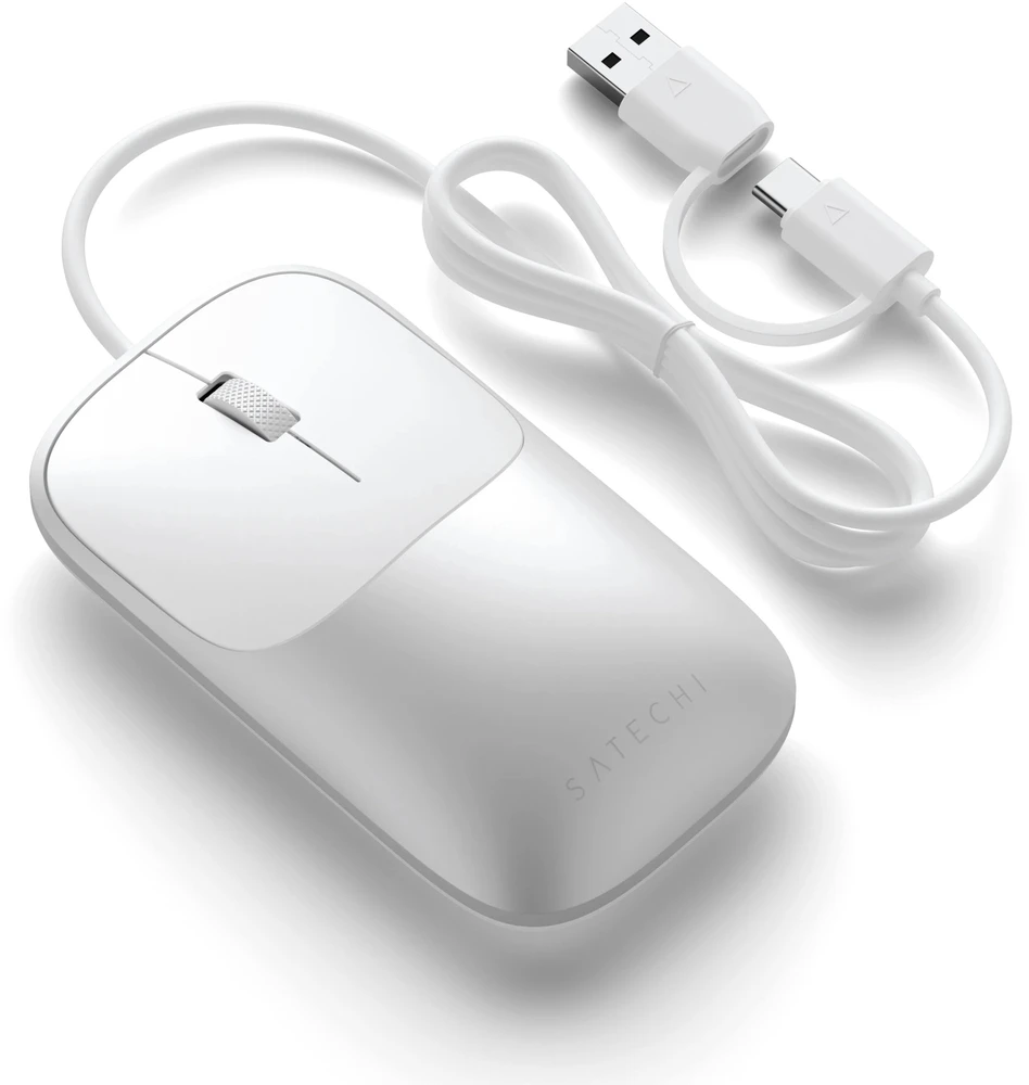 Pelė Satechi Satechi Slim LX Pelė su laidu - pelė optinė USB-A/USB-C (sidabrinis)
