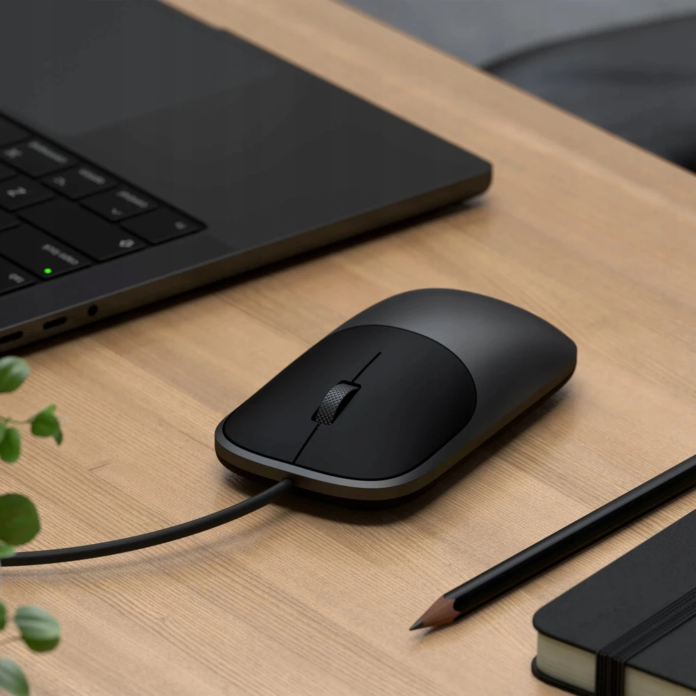 Pelė Satechi Satechi Slim LX Pelė su laidu - pelė optinė USB-A/USB-C (space juodas)