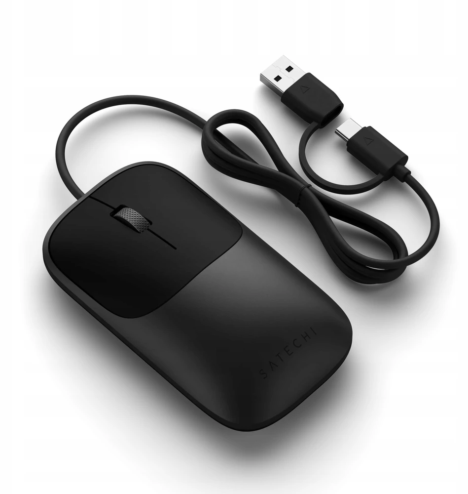Pelė Satechi Satechi Slim LX Pelė su laidu - pelė optinė USB-A/USB-C (space juodas)