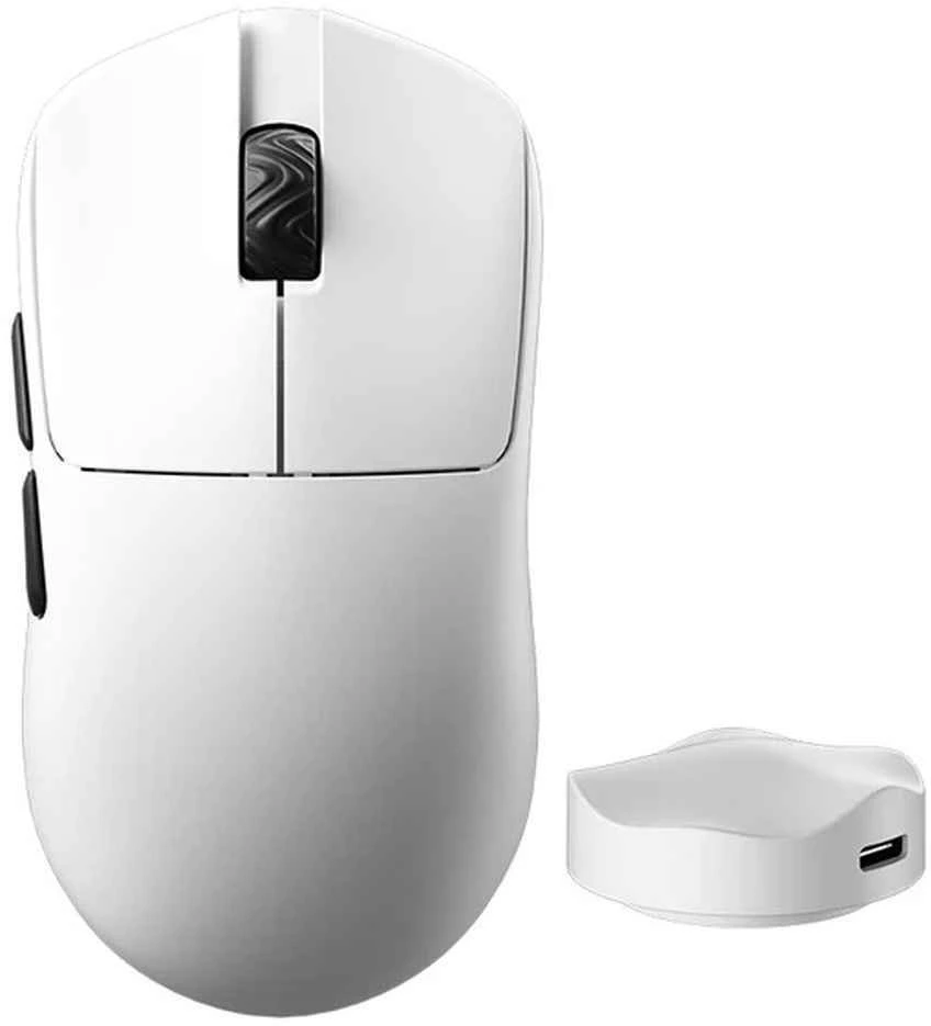 Scyrox V6 Belaidė pelė žaidimams, 8,000 Hz, 8K Dongle – Kailh Optinė Switches, baltas