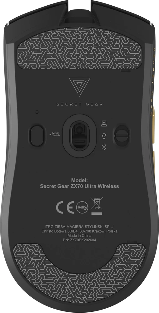 Pelė Myszka žaidimams Secret Gear ZX70 Juodas