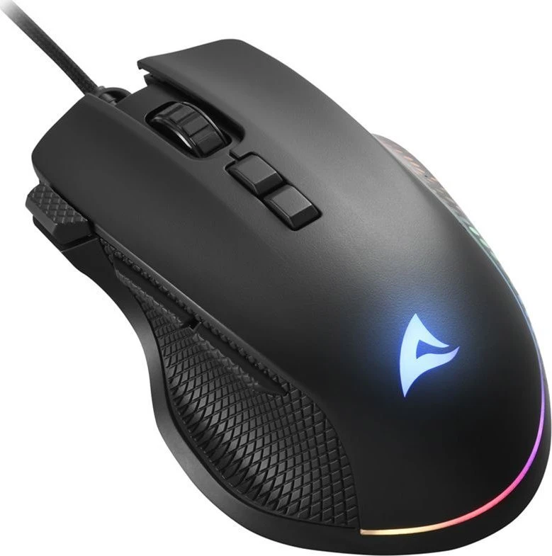 Sharkoon Pelė Shark Force 3 Optisch 8 Tasten 12.800DPI schw