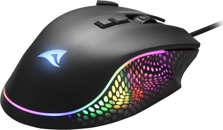 Sharkoon Pelė Shark Force 3 Optisch 8 Tasten 12.800DPI schw
