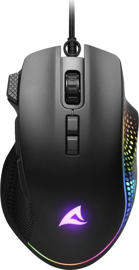 Sharkoon Pelė Shark Force 3 Optisch 8 Tasten 12.800DPI schw
