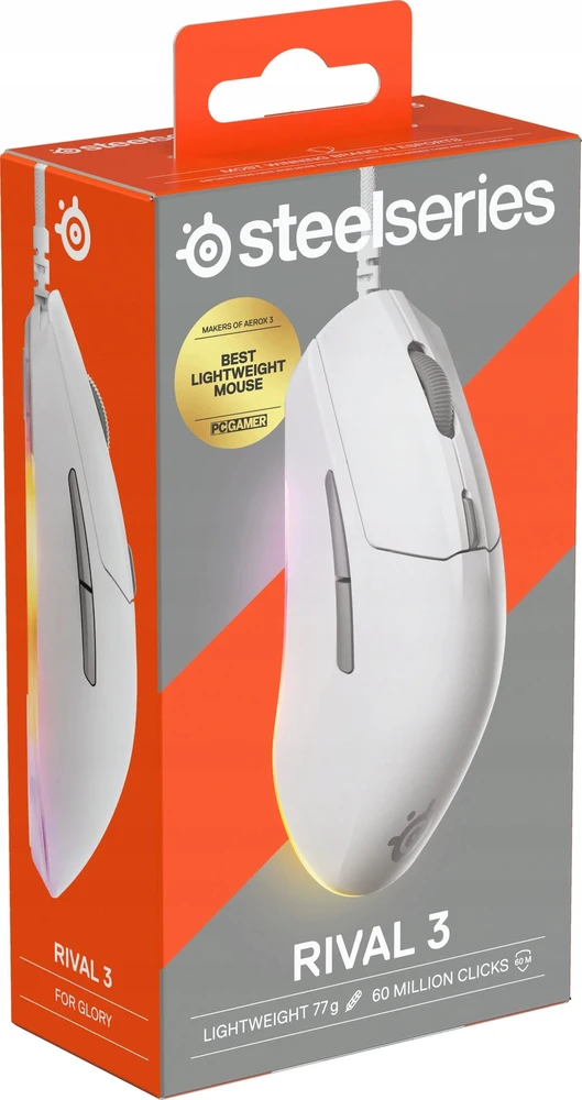 STEELSERIES Rival 3 Gen 2 Pelė - Baltas