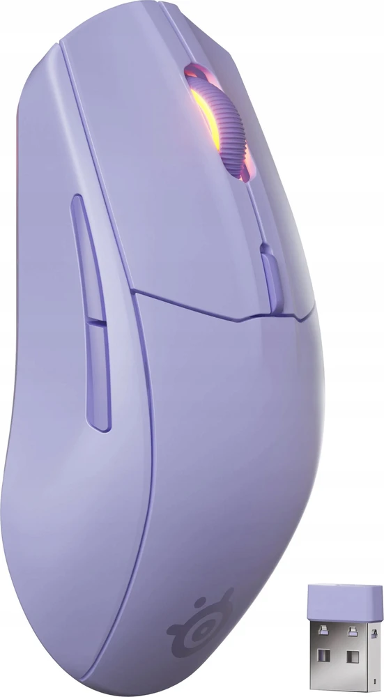 SteelSeries | Pelė žaidimams | Rival 3 Gen 2 | Wireless | 2.4GHz, Bluetooth | Lavender