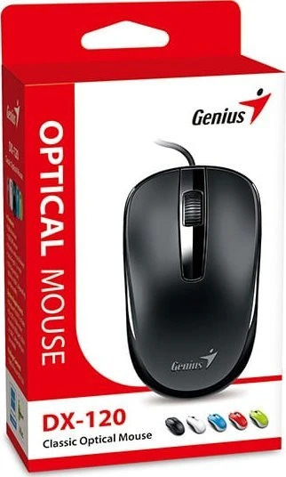 Genius DX-120 Pelė su laidu, juoda, 1200DPI, USB-C