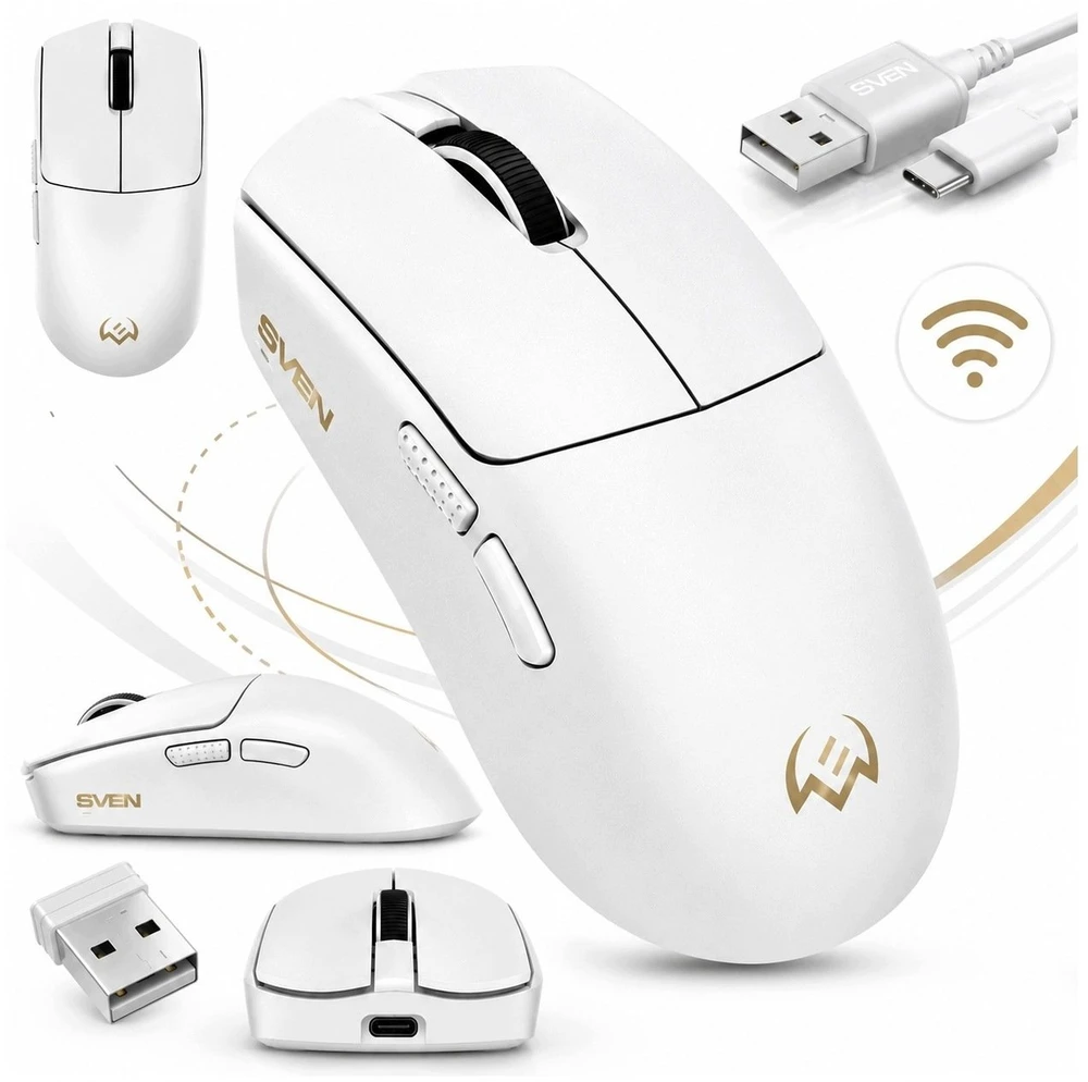 Pelė Sven RX-G970W balta