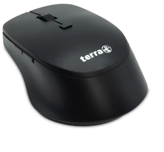 Wortmann „TERRA Pelė 4000“ belaidė tyli USB juoda pelė su 6 mygtukais, skirta dešiniarankiams