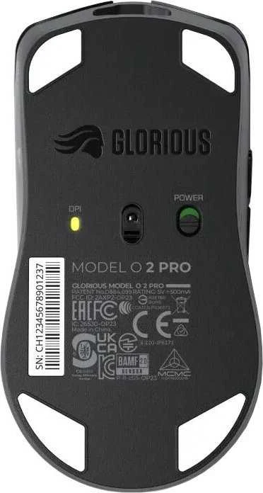 Pelė Glorious Model O 2 PRO belaidė, 1K Polling – juodos spalvos