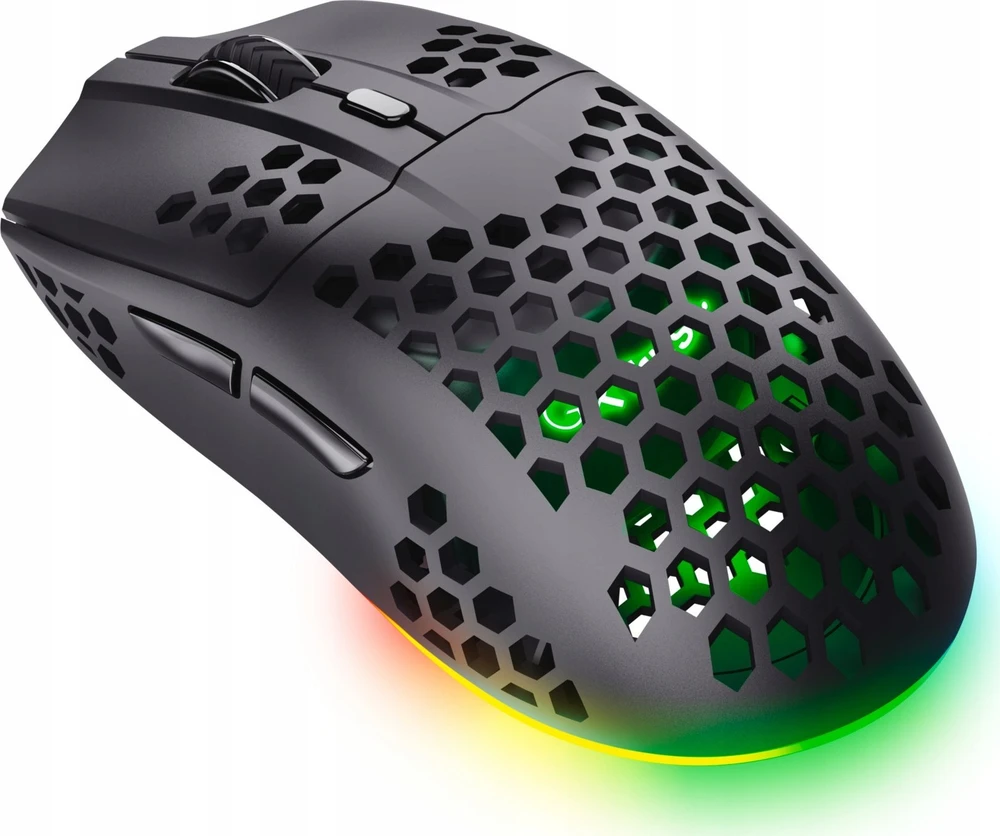 Belaidė žaidimų pelė Trust GXT 929 HELOX, juoda