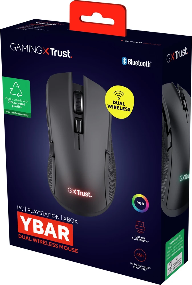 Pelė žaidimams GXT931 YBAR TRUST JUODA