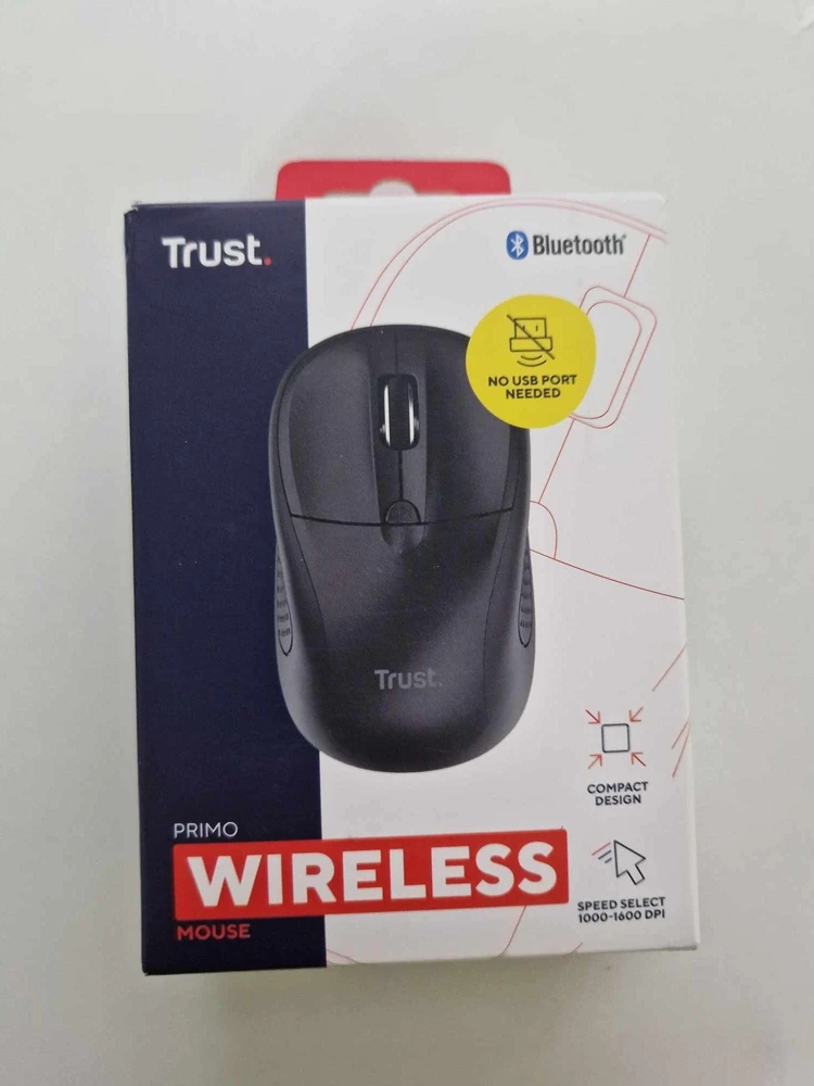 TRUST Kompaktiška belaidė Primo Bluetooth® pelė, Juoda (24966)