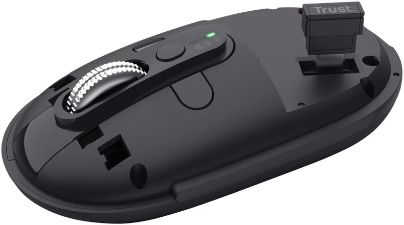„Trust Seron Slim“ daugiafunkcinė ausinė „Office“ – dvirankiams, RF belaidis + „Bluetooth“ optinis, 3200 DPI