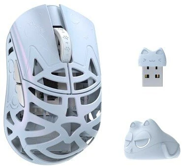 WL Mouse WL Pelė WLMOUSE Beast Miao Pelė žaidimams, Omron Optinė Switches – Ice Mėlyna