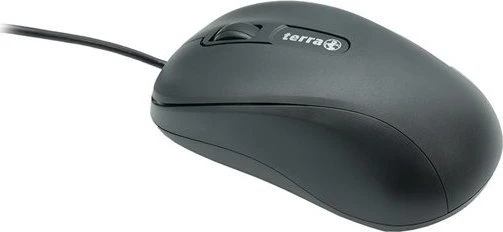 Pelė Wortmann AG TERRA Pelė 1500 Laidinė USB juoda 3 mygtukų, simetriška, su laidu, 1,80 m