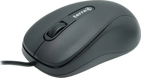 Pelė Wortmann AG TERRA Pelė 1500 Laidinė USB juoda 3 mygtukų, simetriška, su laidu, 1,80 m
