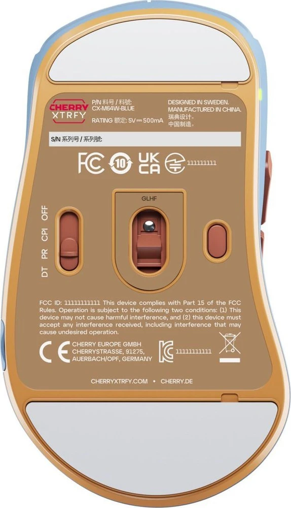 CHR Mėlyna M64 WIRELESS Mėlynas Pelė - WIRELESS