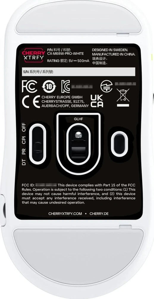 CHR M68 PRO WIRELESS Baltas Pelė - WIRELESS