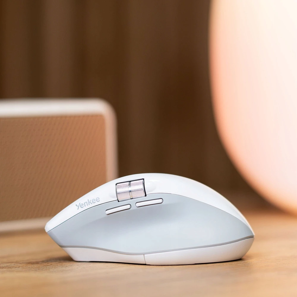 Yenkee Belaidė įkraunama pelė, dviguba 2xBT + USB2.4G „flying scroll“
