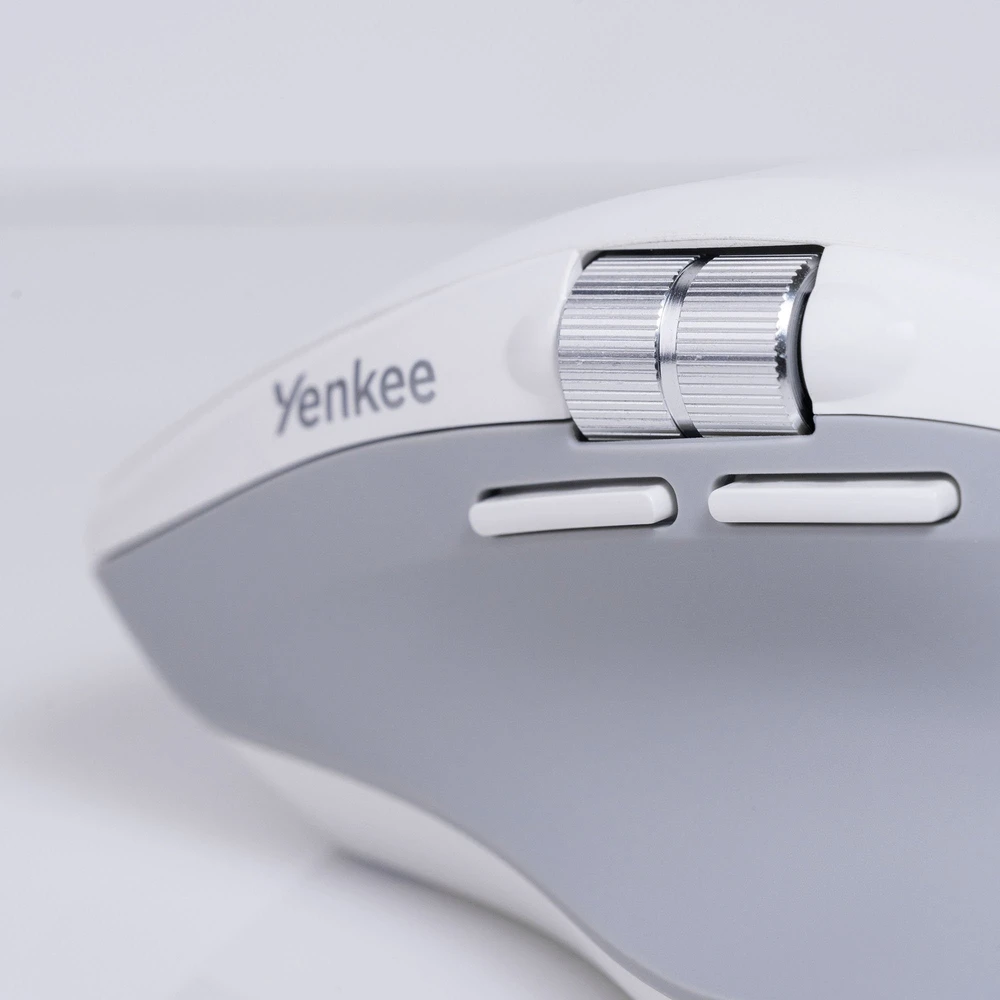 Yenkee Belaidė įkraunama pelė, dviguba 2xBT + USB2.4G „flying scroll“