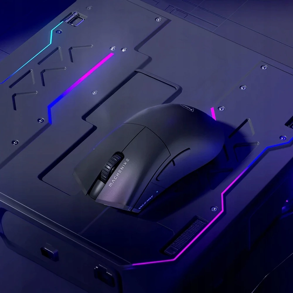 Machenike L8 Max Belaidė pelė žaidimams with Charging Station - Juodas