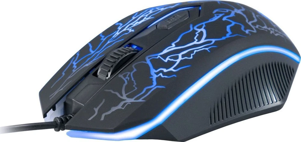 C-TECH žaidimų pelė Tychon (GM-03P), paprasti žaidimai, žaidimai, 7 spalvų foninis apšvietimas, 3200 DPI, USB