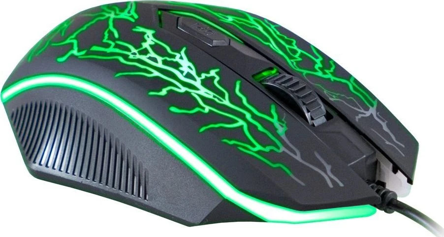 C-TECH žaidimų pelė Tychon (GM-03P), paprasti žaidimai, žaidimai, 7 spalvų foninis apšvietimas, 3200 DPI, USB