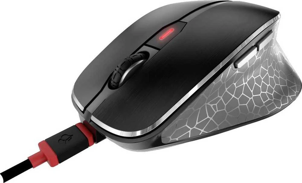 CHERRY MW 8C ERGO - Pelė - 2.4 GHz, Bluetooth 4.0 - Juodas