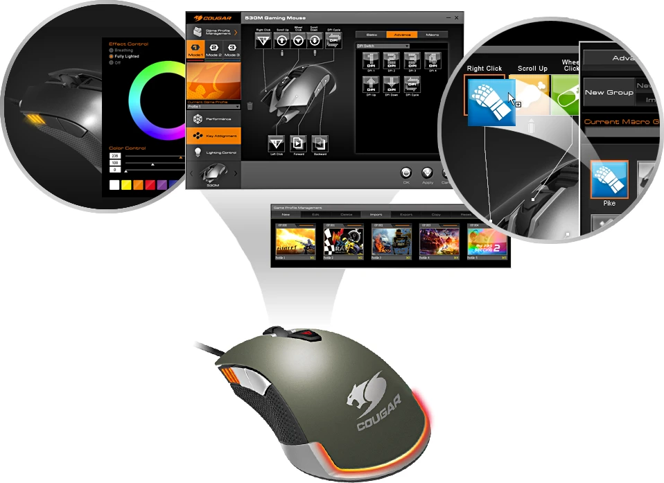 Pelė Cougar 530M (3M530WOG.0001)