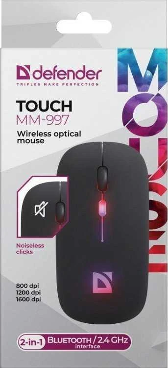 Pelė Defender Touch MM-997 juoda