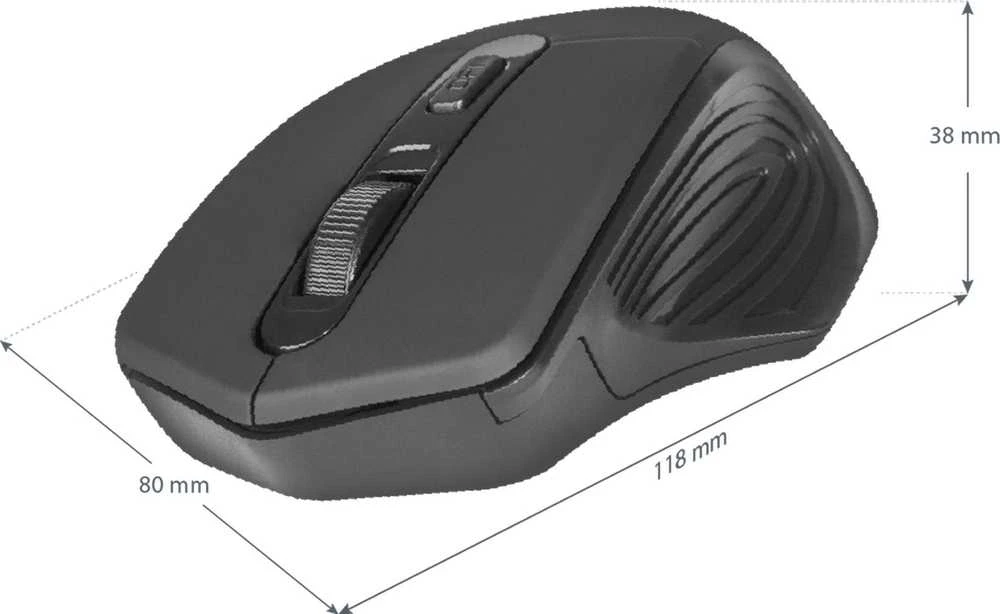 Optinė pelė - Defender Datum MB-345 1600DPI Juoda